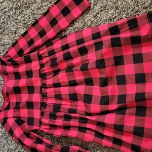 Red and Black girls dress